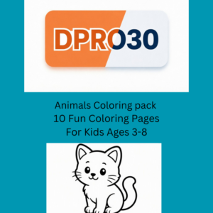 Animals Coloring Pack - 10 Fun Pages